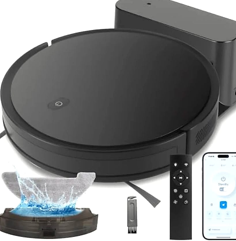 SHXI 2-in-1 Robot Vacuum and Mop Combo 3500 Pa — package contents