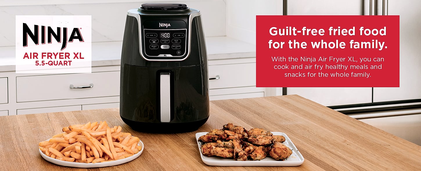 Ninja AF181 XL Air Fryer, 6.5 Qt, Max Crisp Technology — interior detail