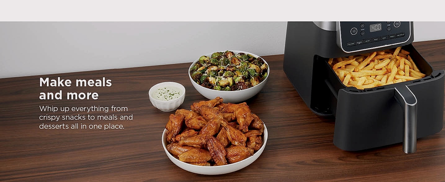 Ninja AF181 XL Air Fryer, 6.5 Qt, Max Crisp Technology — interior detail