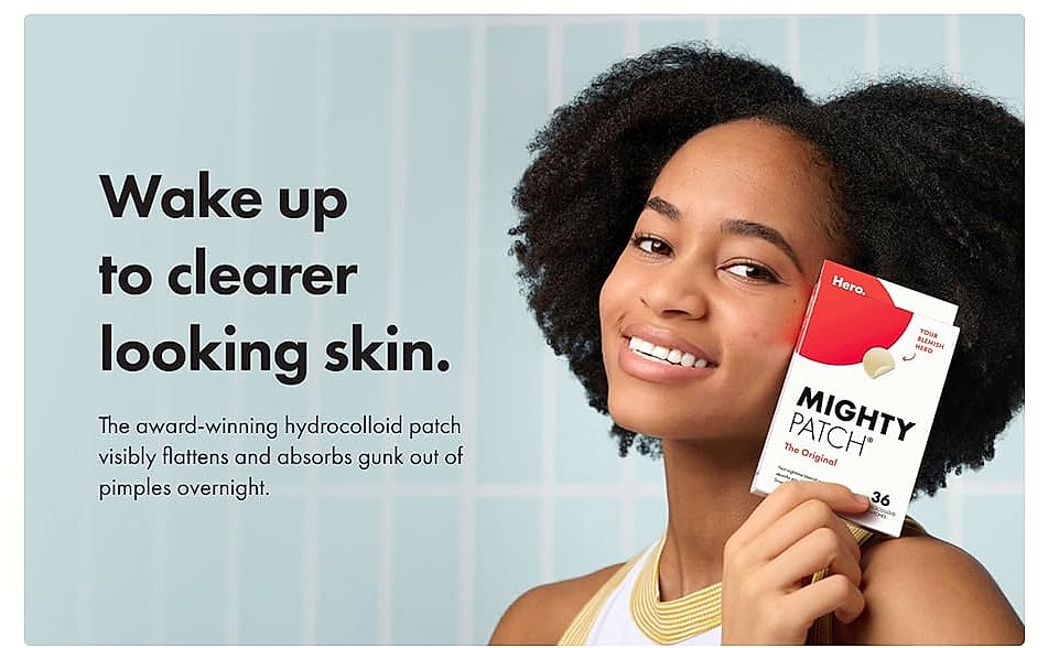 Mighty Patch Original Hydrocolloid Acne Patches, 36 Count — close-up details