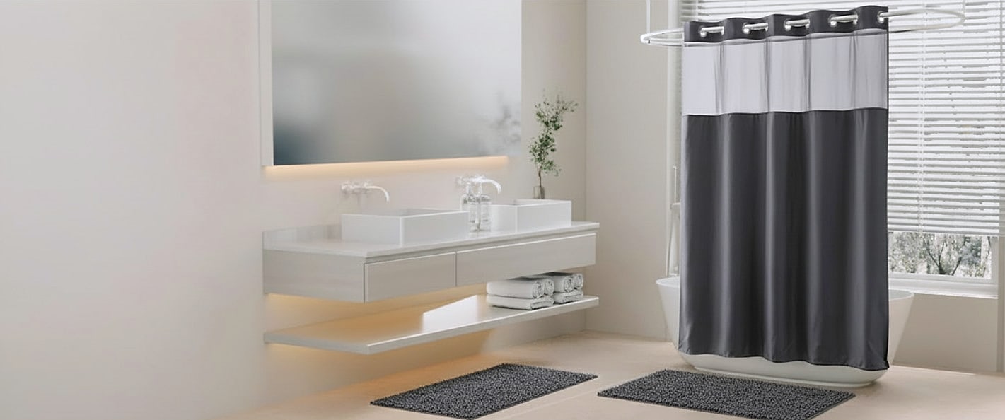 Barossa Design Clear Shower Liner 72 inch Standard Size — feature highlights