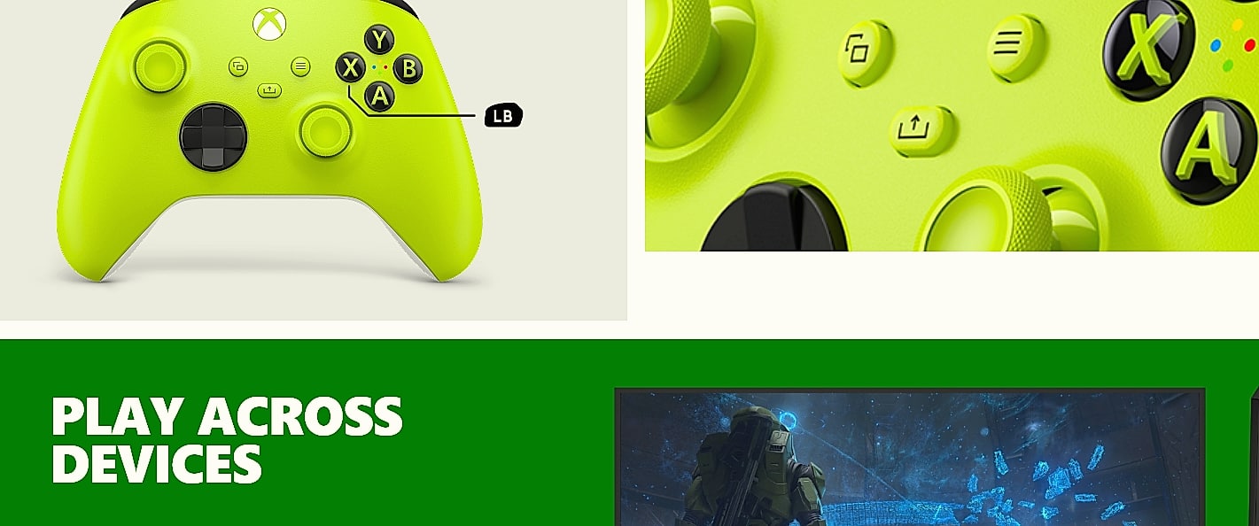 Xbox Wireless Controller Pulse Red for Console PC Android — feature highlights