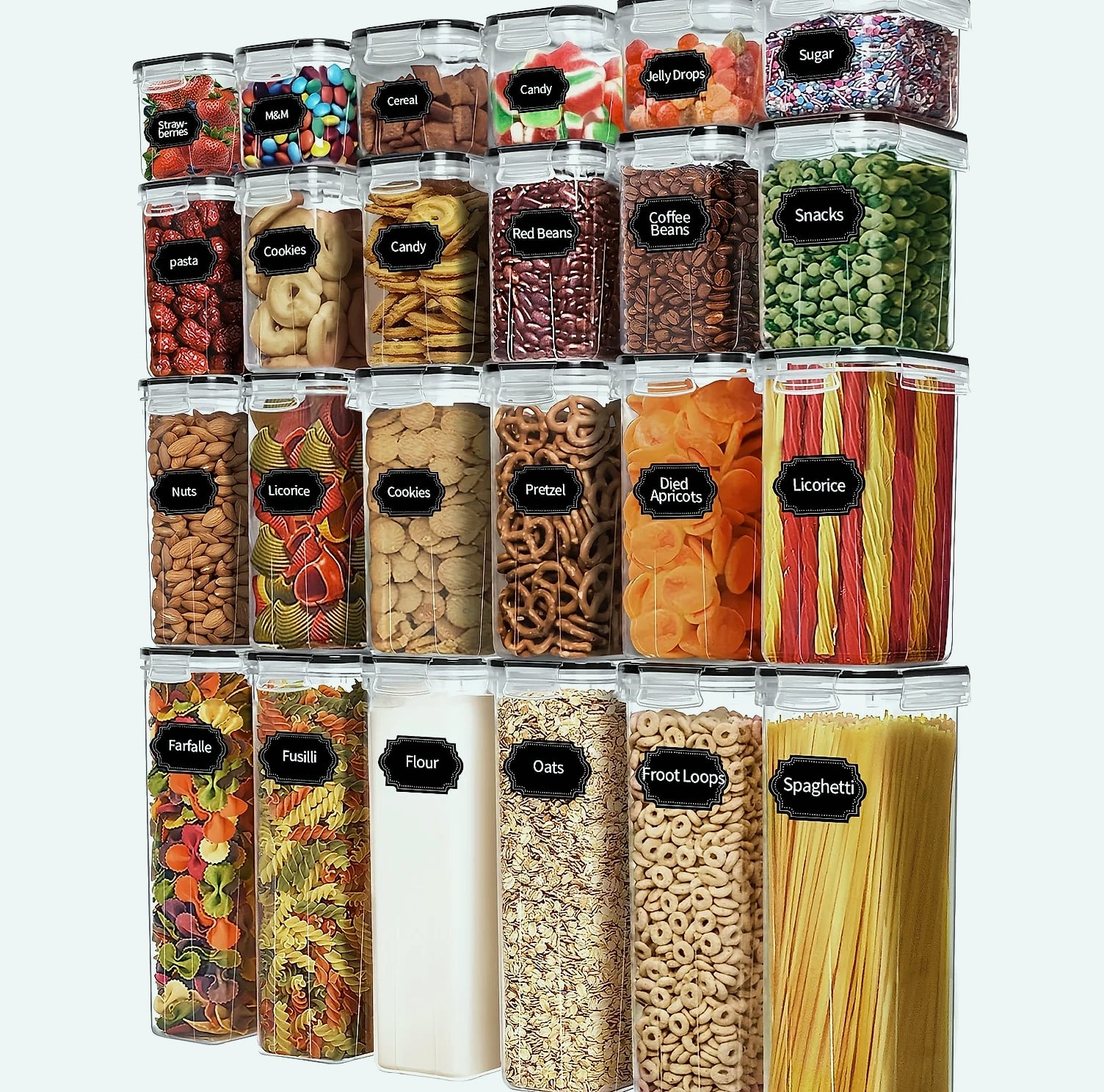 ATMDOG 24-Piece Airtight Food Storage Containers Set — assembled view