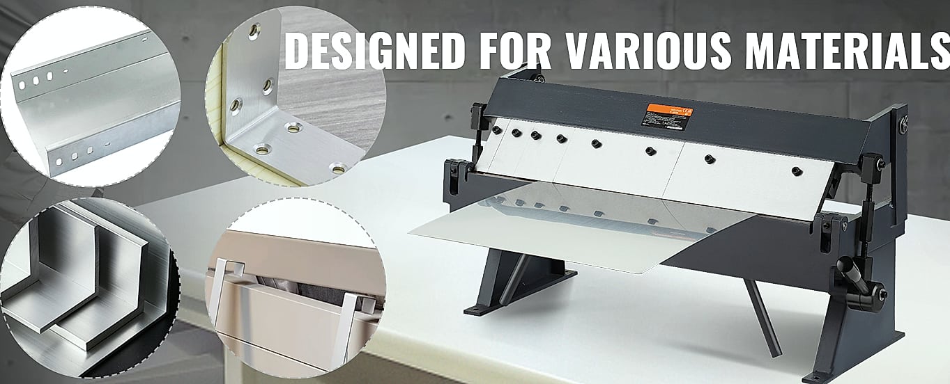 SucceBuy Box Pan Brake 24in 36in 48in Sheet Metal Bender — side view