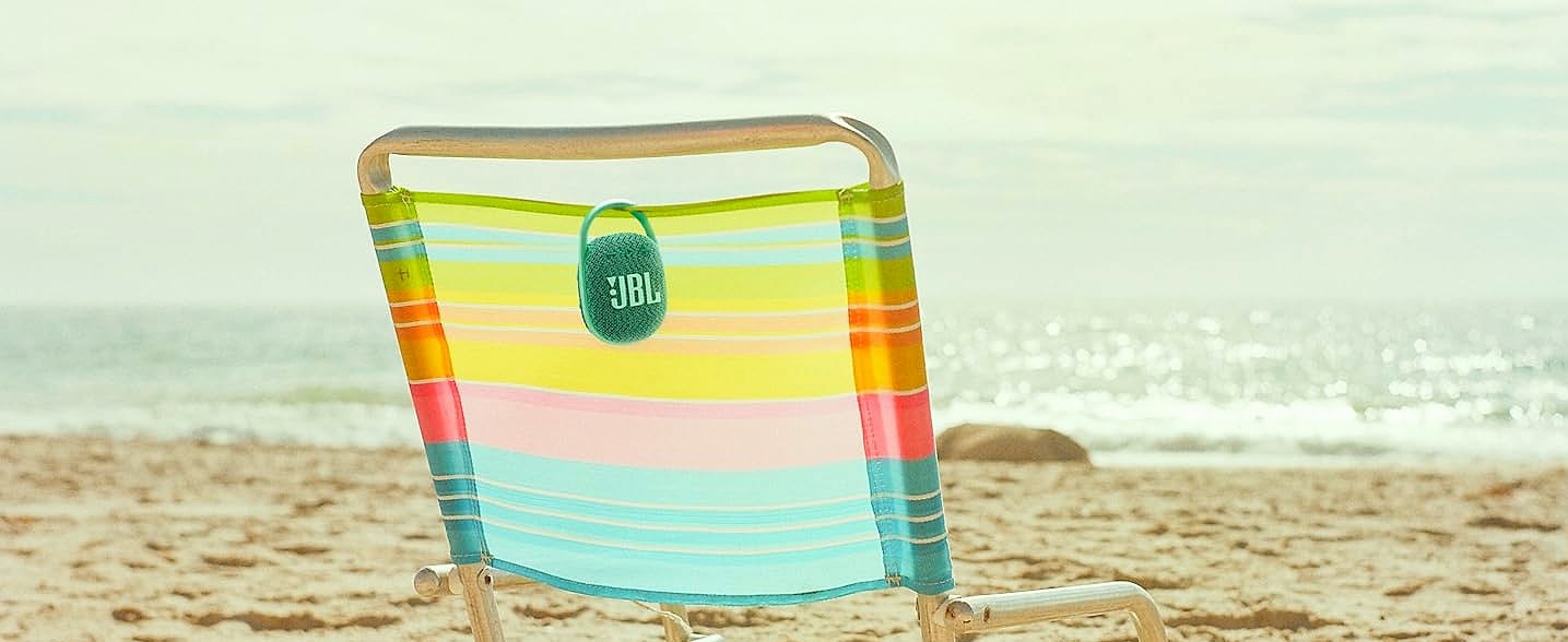 JBL Clip 4 Portable Bluetooth Speaker with Carabiner — close-up details