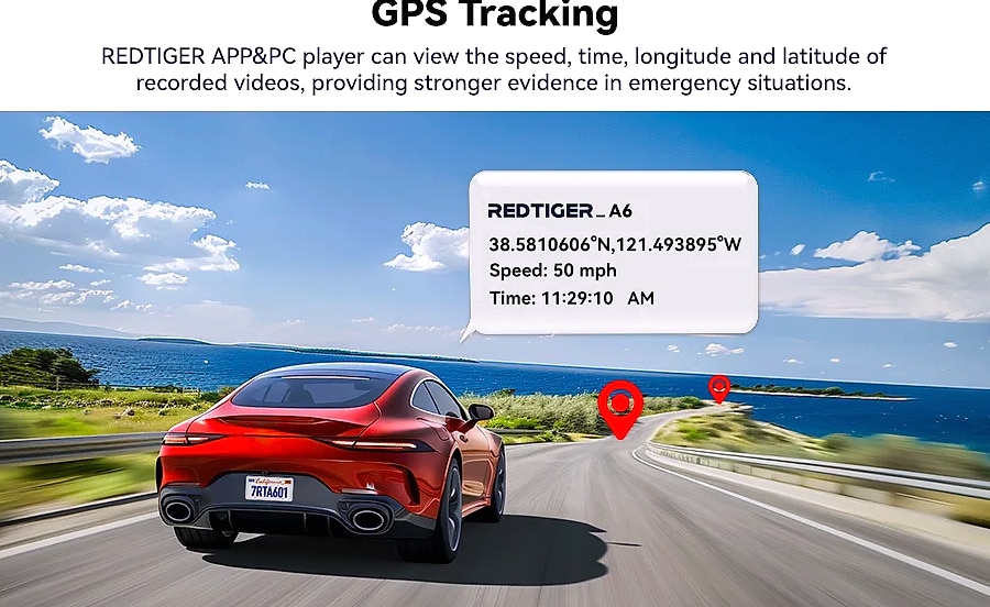 Redtiger A6 4K Dash Cam with GPS and 3-Camera System — build progress