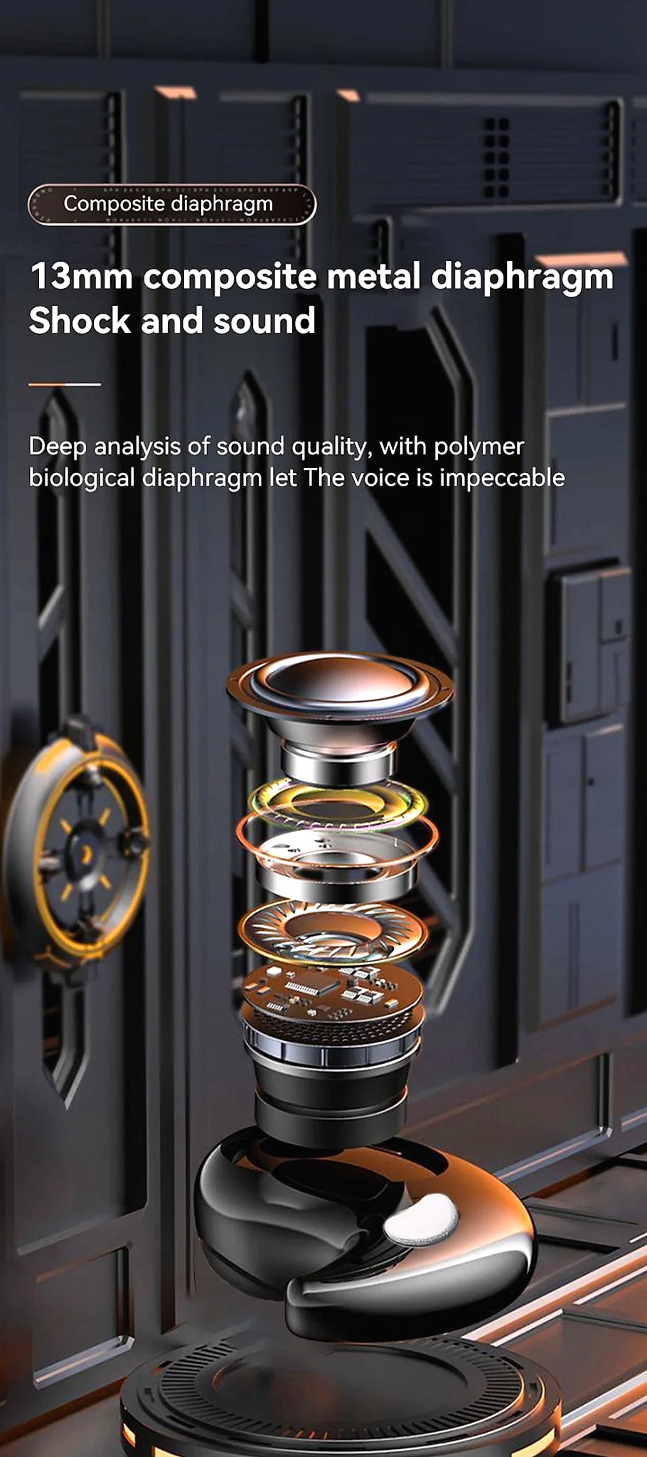 Y29 Bluetooth Sleep Earbuds IPX7 Waterproof Wireless — side view
