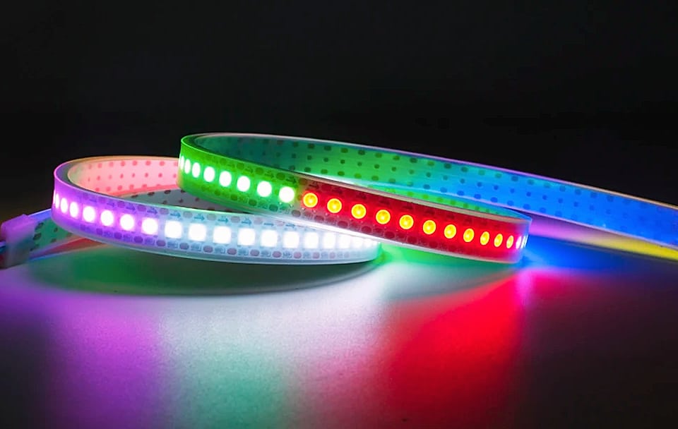 TNALANT WS2812B Addressable LED Strip 5V RGB Pixels — parts overview