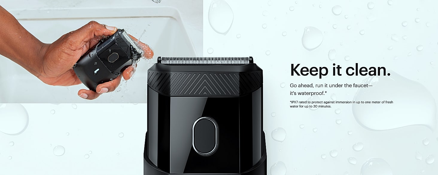 MANSCAPED The Handyman Compact Face Shaver for Travel — assembled view