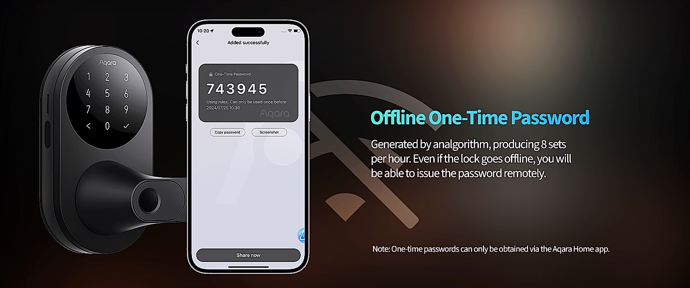 Aqara U300 Smart Lock with Fingerprint and Apple Home Keys — close-up details