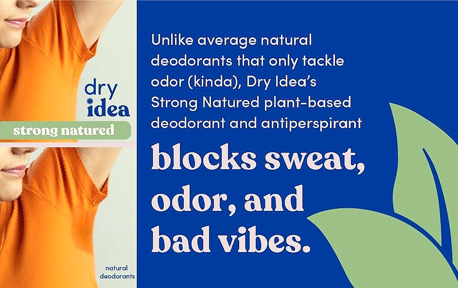Dry Idea Plant-Based Antiperspirant, 72Hr Sweat Control, β scale reference