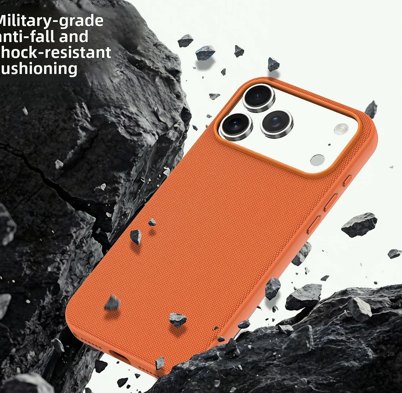 Techwoven Fabric Magnetic Phone Case for iPhone 15/16/17 — assembled view