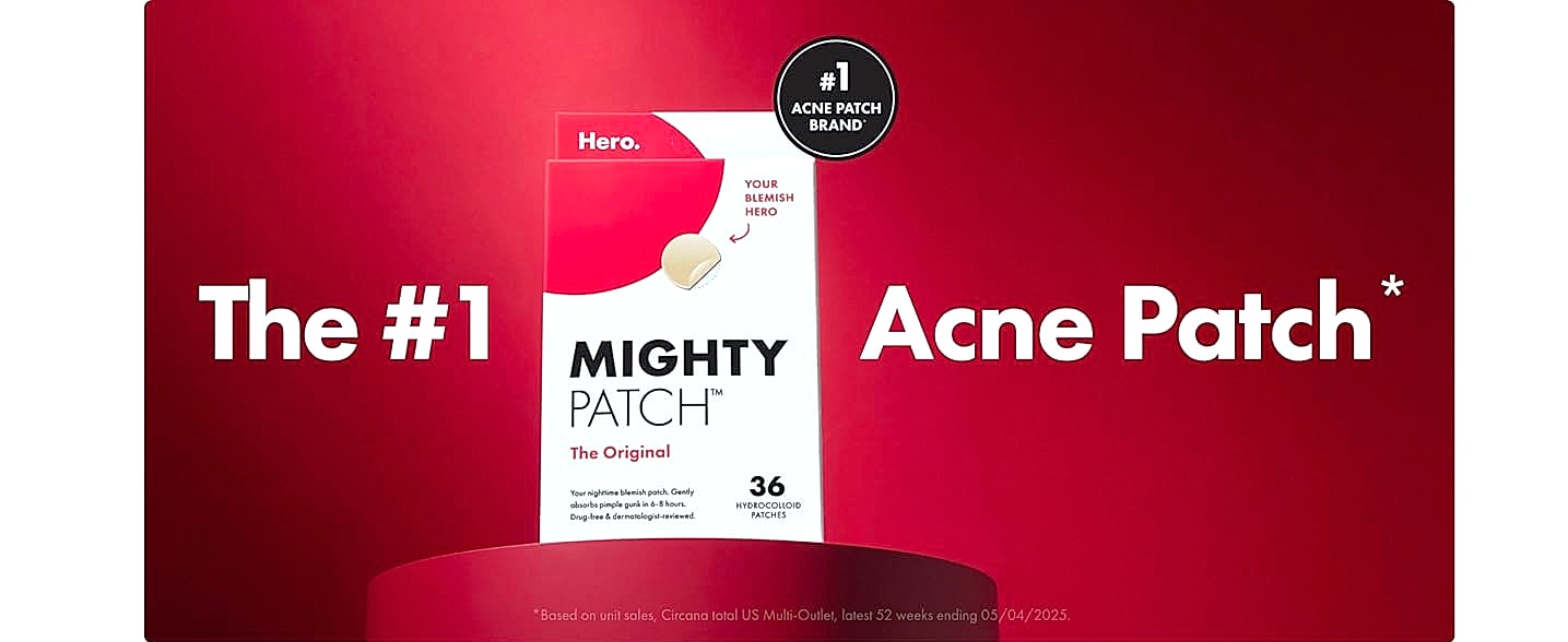 Mighty Patch Original Hydrocolloid Acne Patches, 36 Count — package contents
