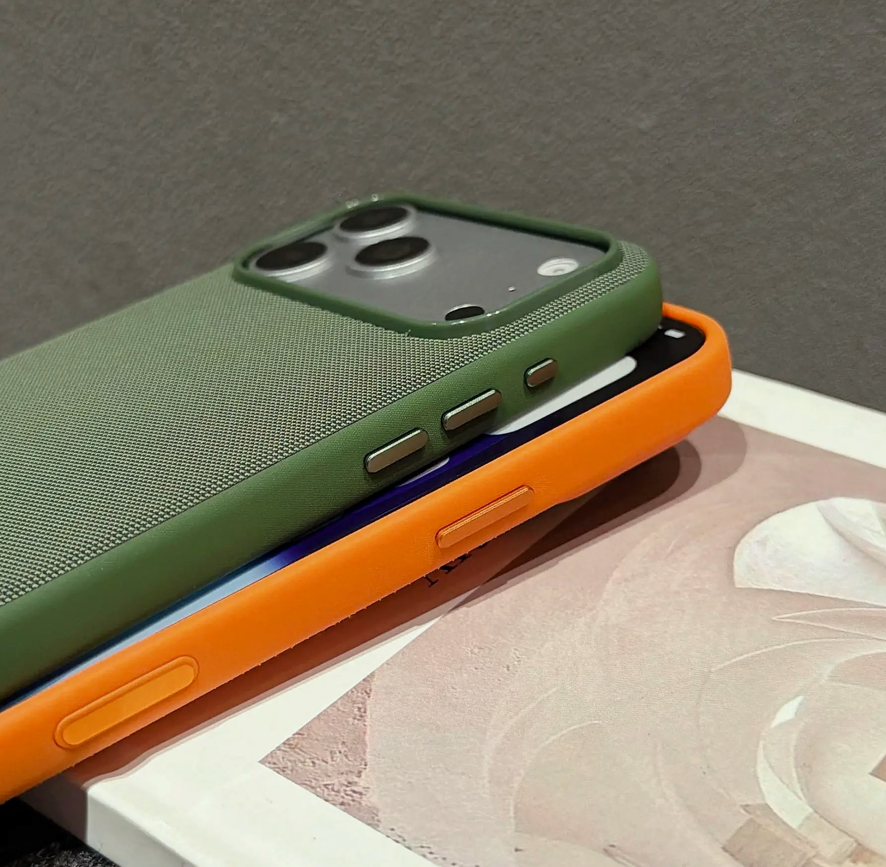 Techwoven Fabric Magnetic Phone Case for iPhone 15/16/17 — build progress