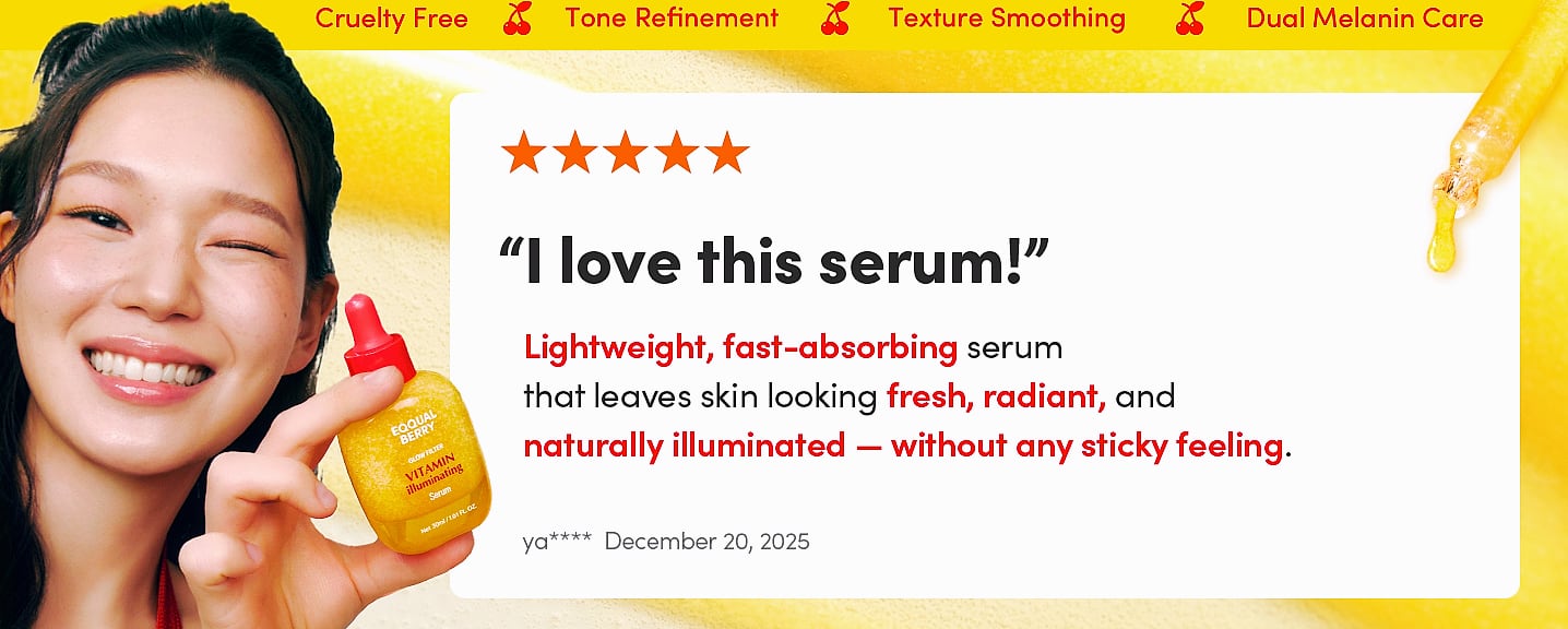 EQQUALBERRY Vitamin C Serum with Niacinamide for Brightening — size comparison