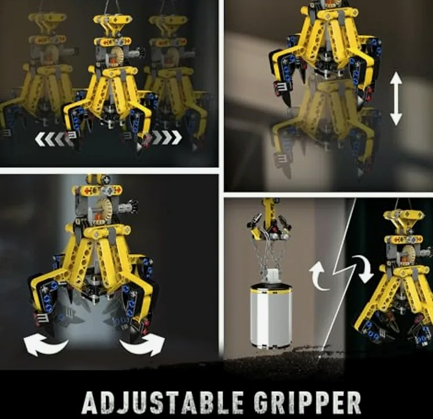 Mould King Crawler Crane Building Set with App Control — close-up details