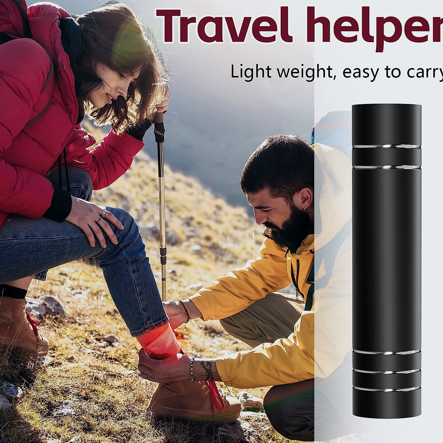 Vilnason Red Light Therapy Flashlight 660nm 850nm LED — package contents