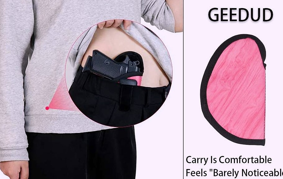 PU Leather Concealed Gun Holster for Glock 17 19 1911 — assembled view