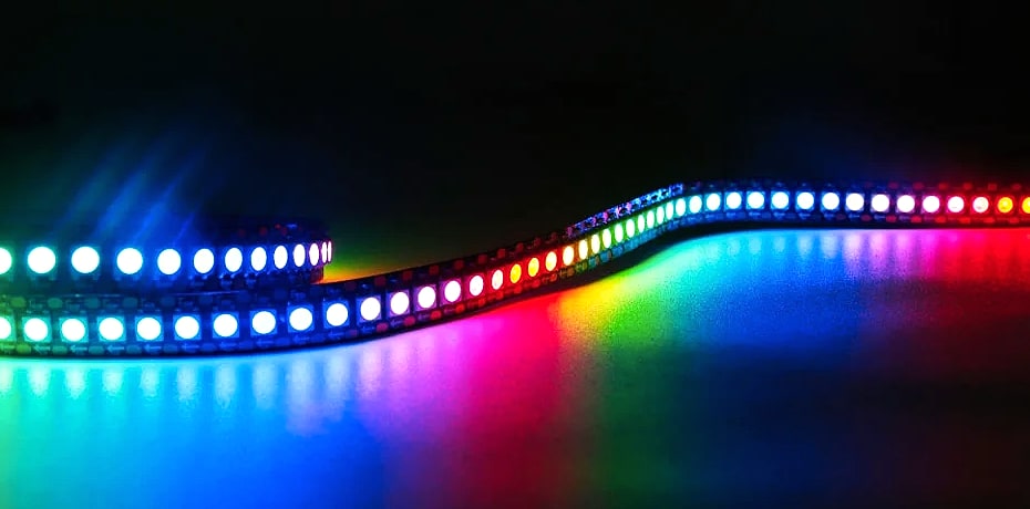 TNALANT WS2812B Addressable LED Strip 5V RGB Pixels — package contents