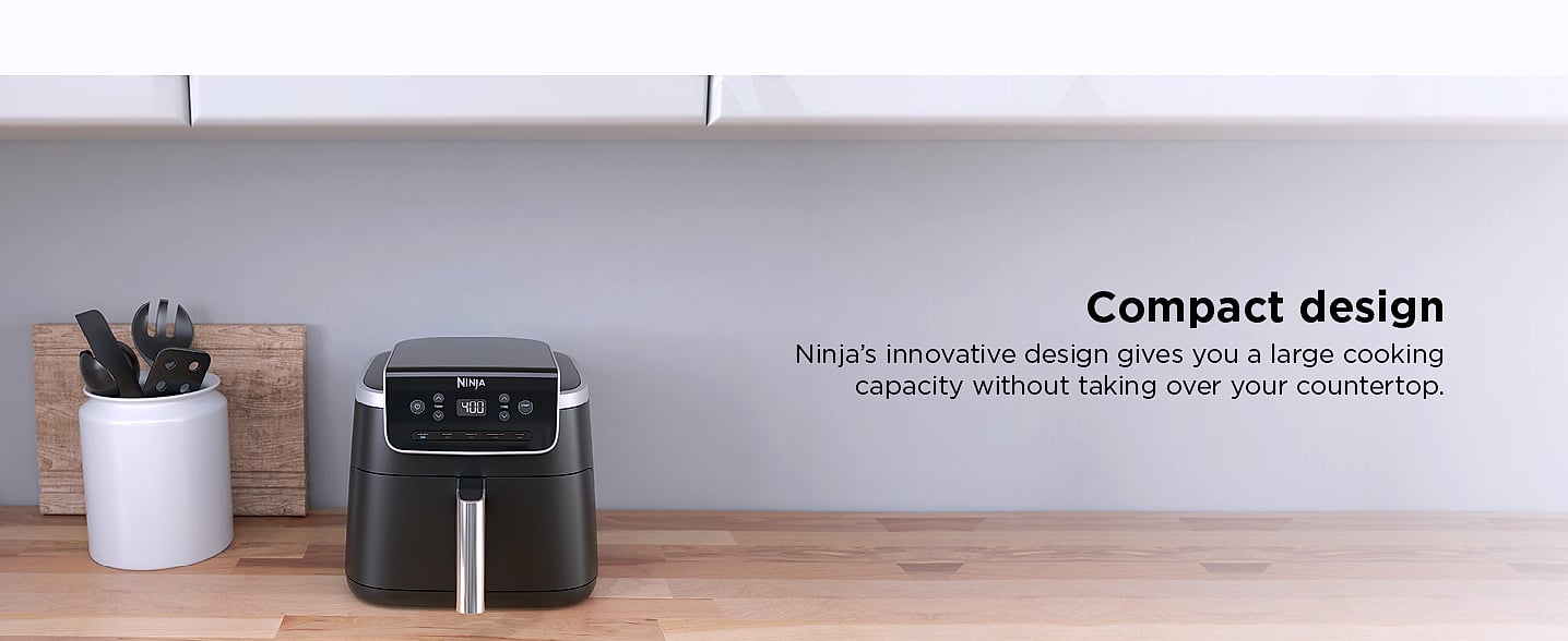 Ninja AF141 5-quart Air Fryer with 4-in-1 cooking functions — scale reference