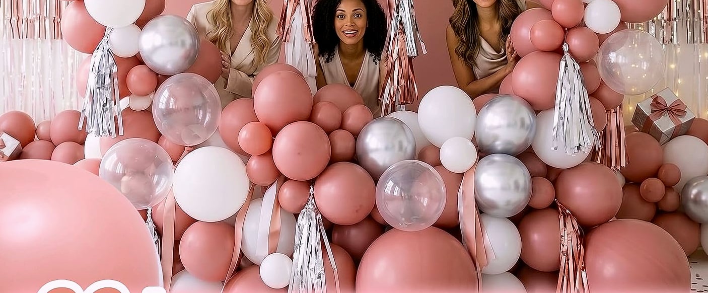 PartyWoo Black Balloons 140 pcs Arch Kit, 5-18 Inch — scale reference