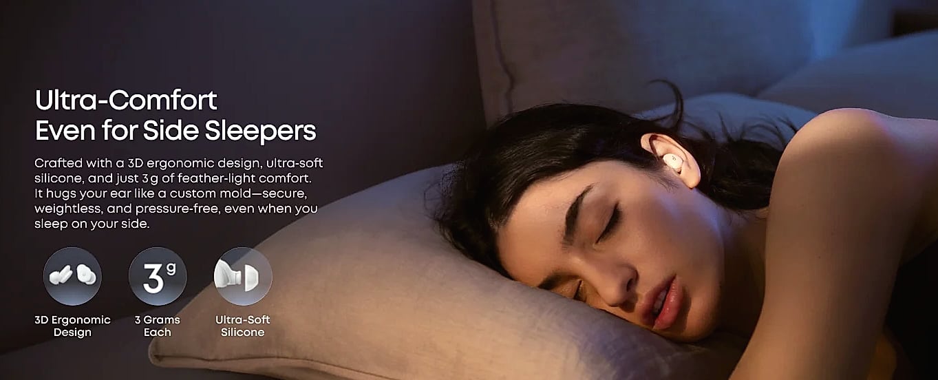 Soundcore Sleep A30 Sleep Earbuds with Active Noise — package contents