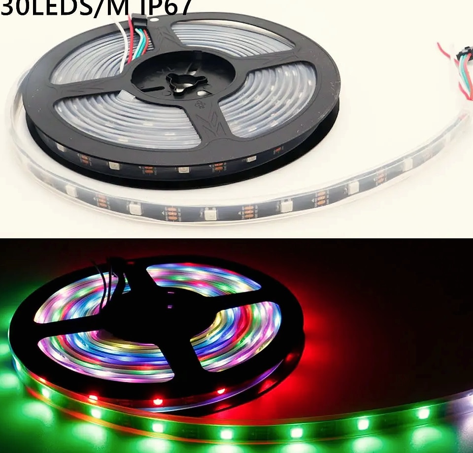 TNALANT WS2812B Addressable LED Strip 5V RGB Pixels — package contents