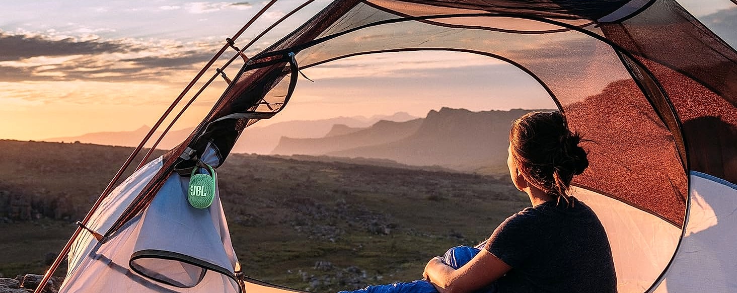 JBL Clip 4 Portable Bluetooth Speaker with Carabiner — scale reference