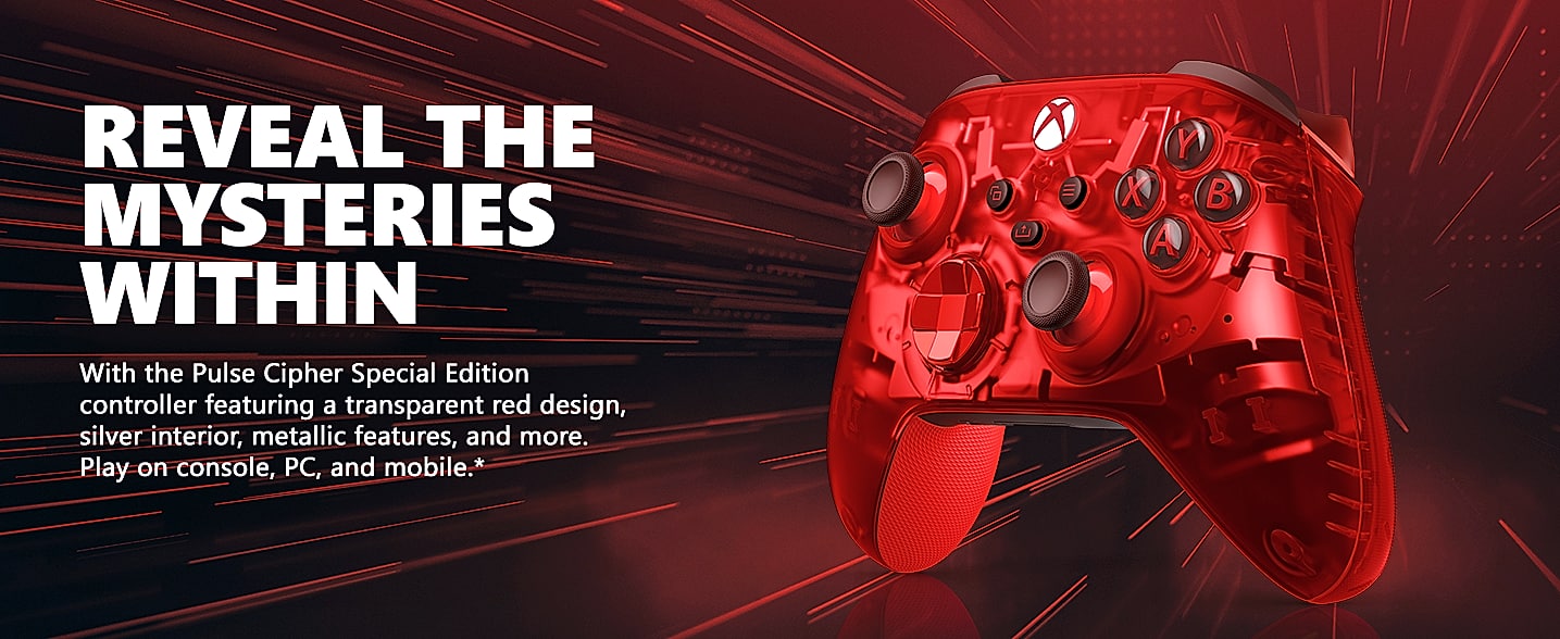 Xbox Wireless Controller Pulse Red for Console PC Android — interior detail