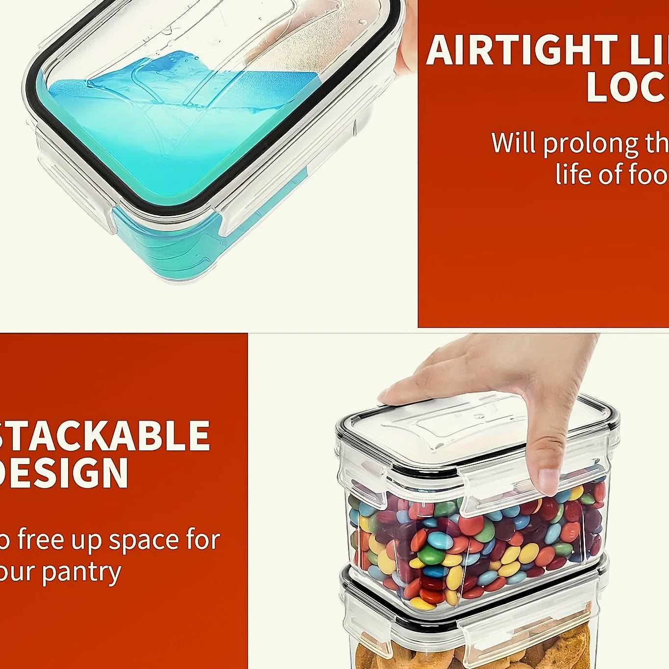 ATMDOG 24-Piece Airtight Food Storage Containers Set — feature highlights