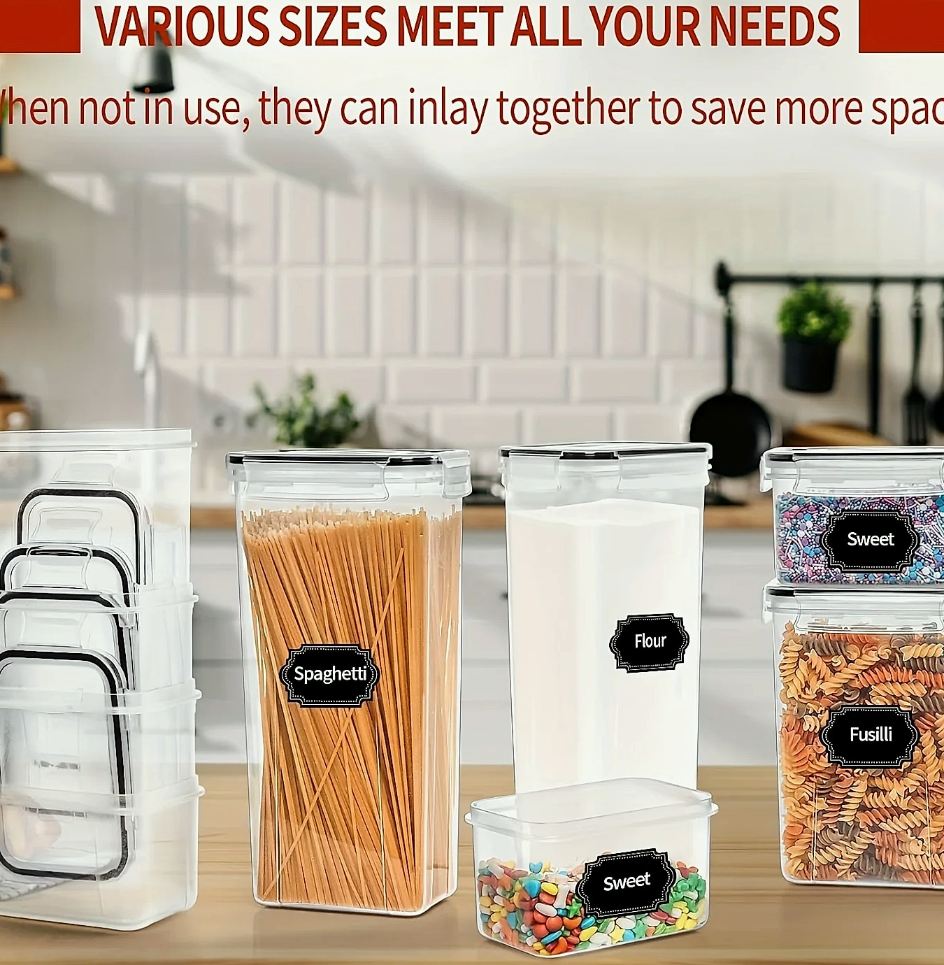 ATMDOG 24-Piece Airtight Food Storage Containers Set — side view