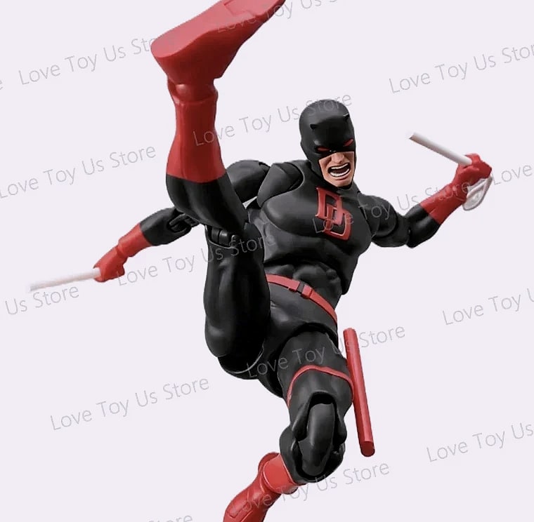 Mafex 223 Daredevil Black Version action figure statue — assembled view