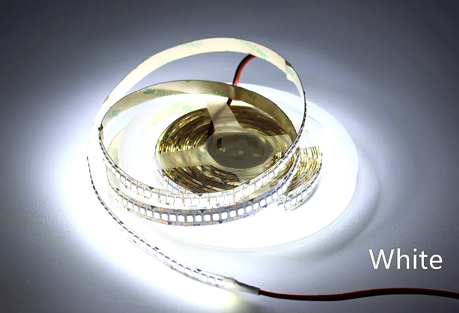 Taslauk 10mm PCB 2835 SMD LED Strip 240 leds/m 12V/24V — scale reference