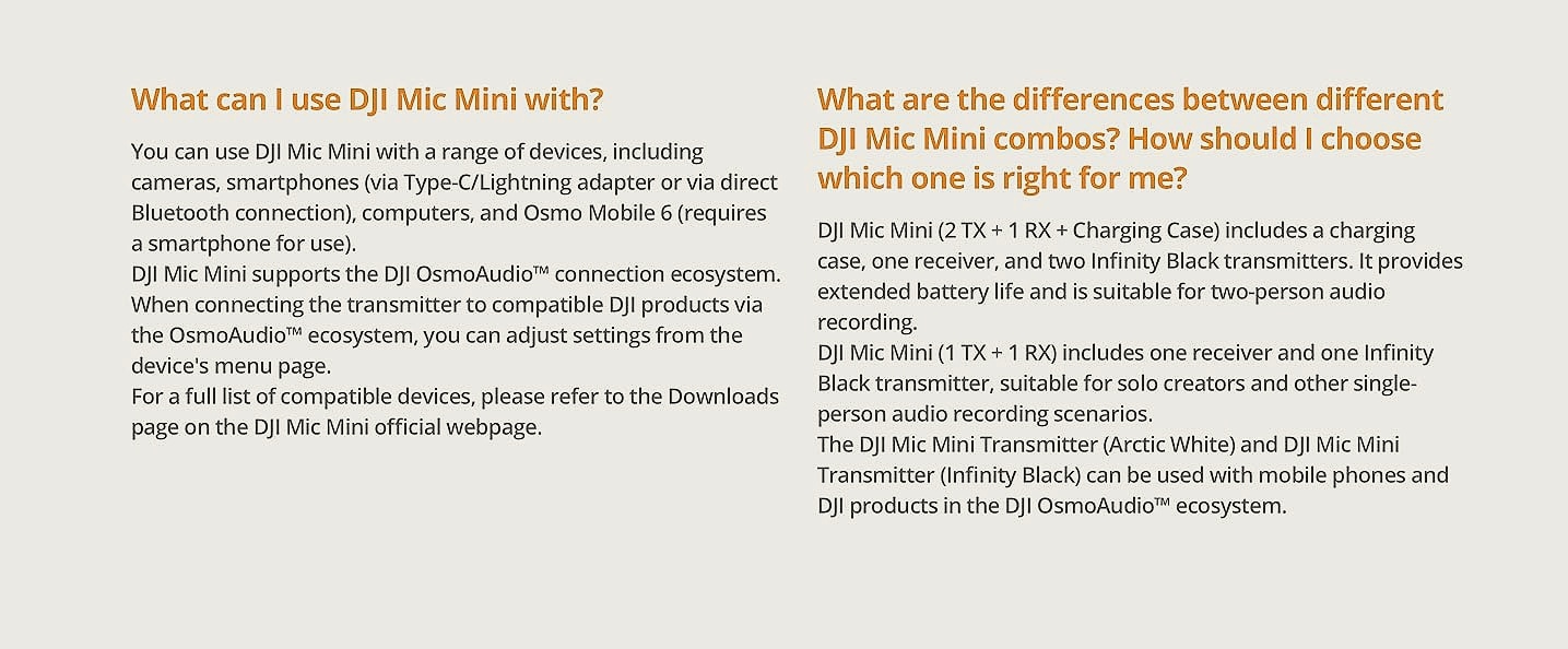 DJI Mic Mini wireless lavalier microphone system for iPhone — interior detail