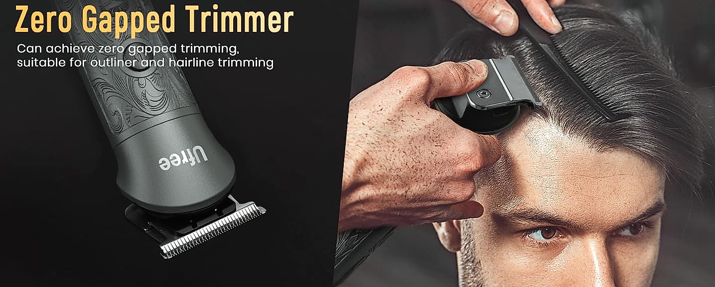 Ufree Cordless Beard Trimmer and Hair Clipper Grooming Kit — assembled view