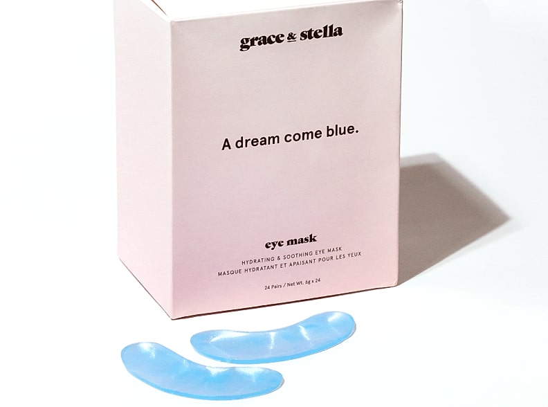 Grace & Stella Gold Under Eye Mask for Dark Circles, 24 — scale reference