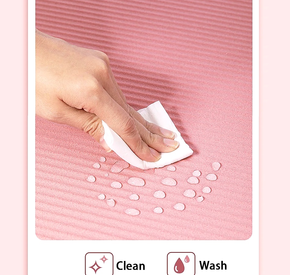 Lostook 8mm NBR Yoga Mat Anti-Slip for Home Fitness — parts overview