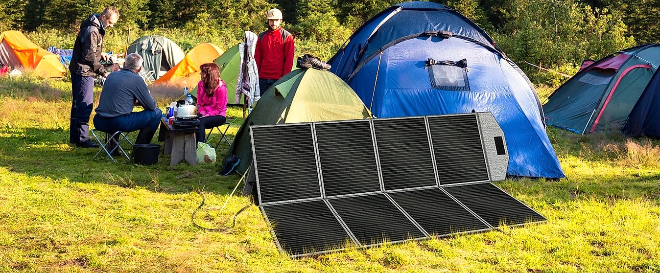 CTOLITY SP400 400W Portable Solar Panel Charger — parts overview