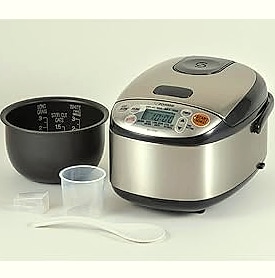 Zojirushi Micom 3-Cup Rice Cooker with Steel-Cut Oatmeal — package contents