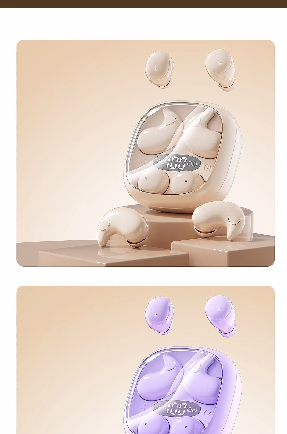 ESTG M126 Sleep Earbuds Bluetooth Headset Comfortable Wear — interior detail
