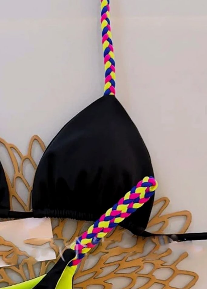 Women's Micro Bikini Brazilian Thong Beachwear Swimsuit — close-up details