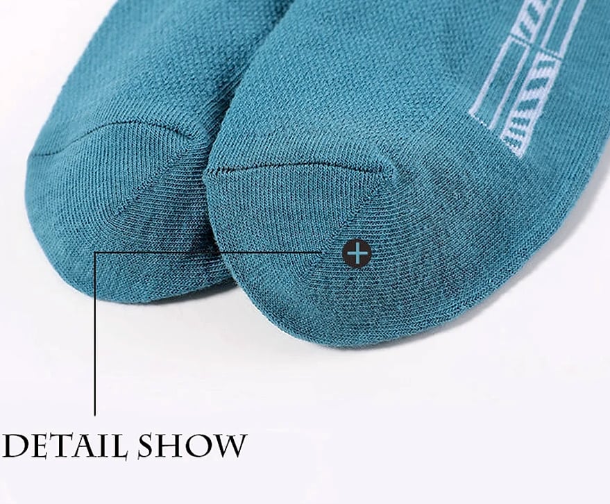 Men's Breathable Mesh Cotton Socks 10 Pairs Short Tube — side view