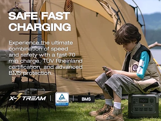 ECOFLOW RIVER 2 Pro 716Wh portable power station solar — side view