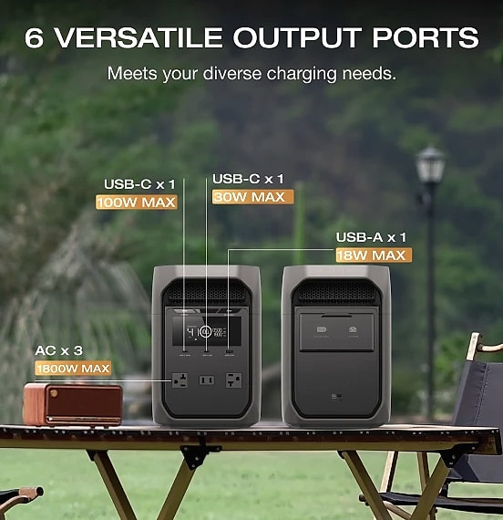 EcoFlow DELTA 3 1024Wh LiFePO4 Portable Power Station — assembled view