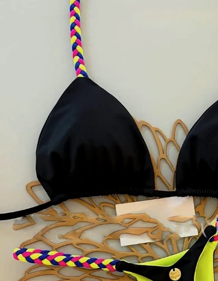 Women's Micro Bikini Brazilian Thong Beachwear Swimsuit — assembled view