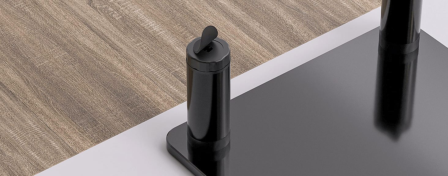 Hemudu Monitor Riser Stand 2 Pack Height Adjustable — close-up details