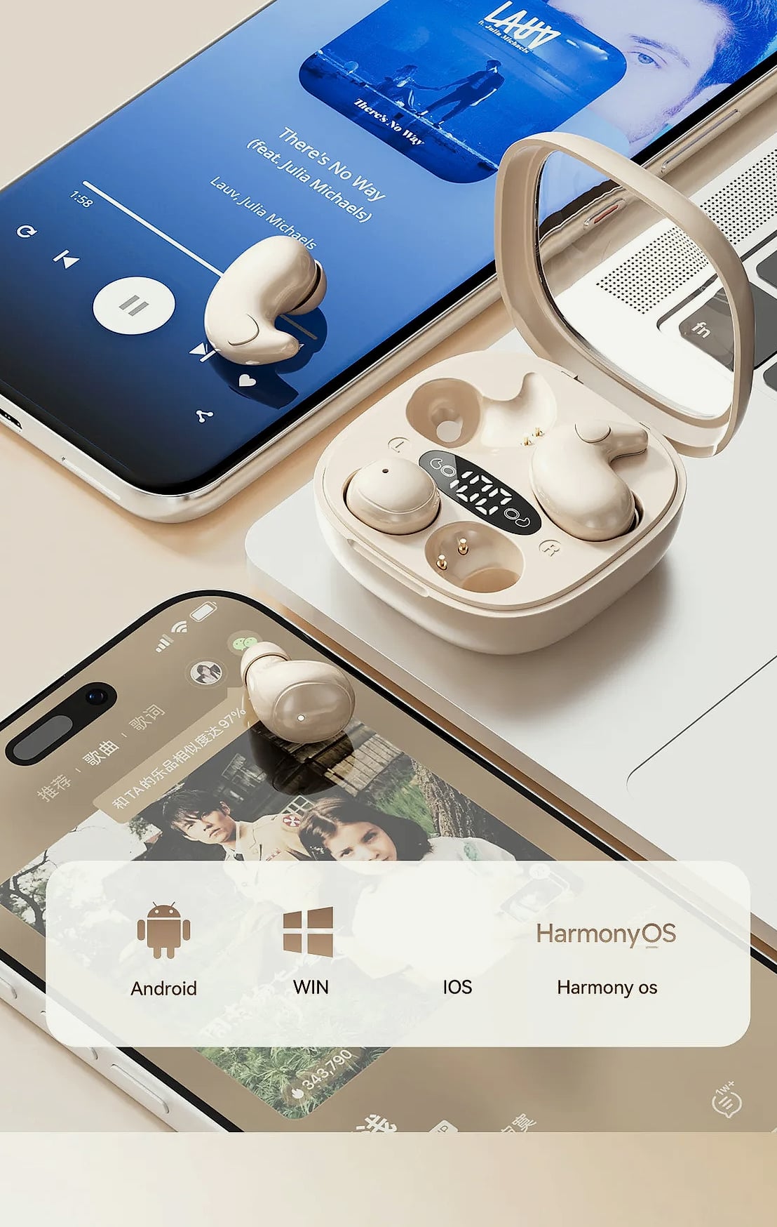 ESTG M126 Sleep Earbuds Bluetooth Headset Comfortable Wear — feature highlights
