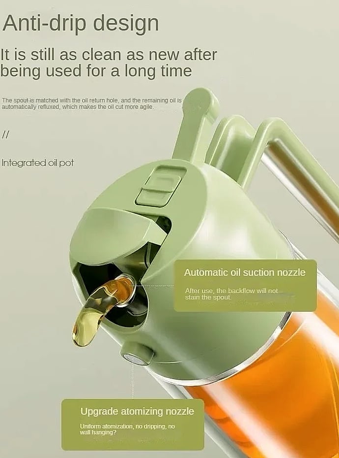DIAMRI 2-in-1 Oil Sprayer and Dispenser Bottle — close-up details