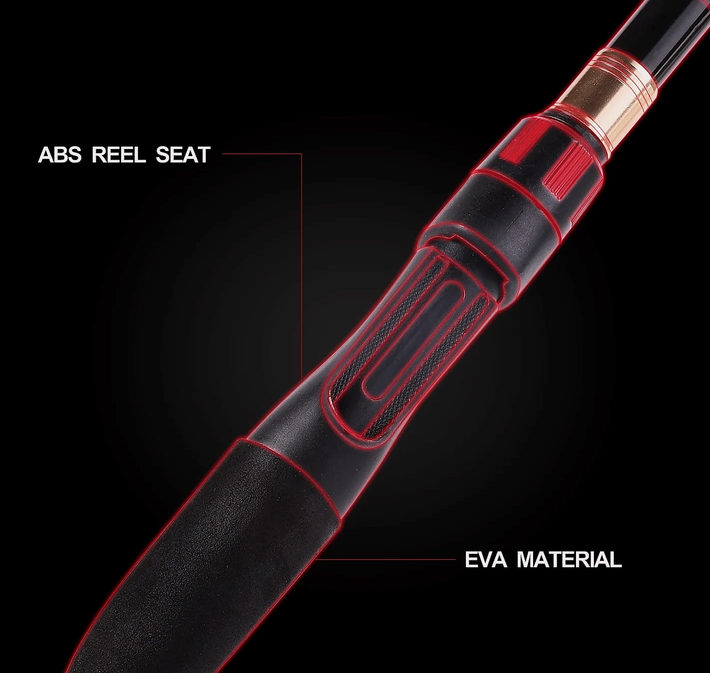 Sougayilang Telescopic Spinning Fishing Rod Carbon Fiber — interior detail