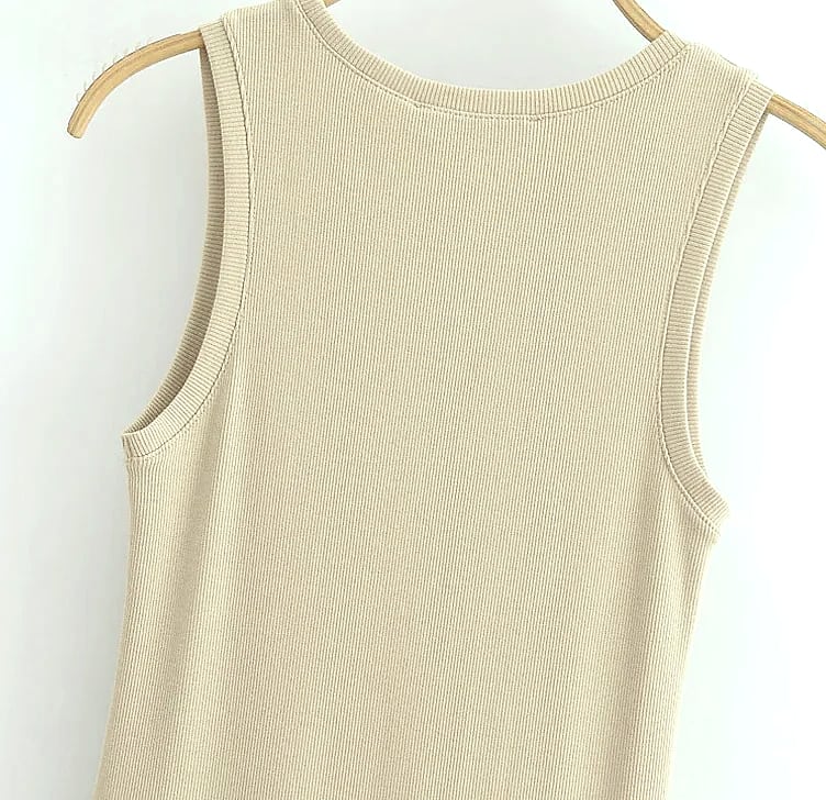 HXAO Women's Sleeveless Long Dress Black Khaki — package contents